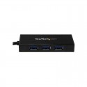 3 Port Portable USB 3.0 Hub with Gigabit Ethernet Adapter NIC -  Aluminum w/ Cable