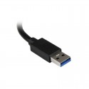 3 Port Portable USB 3.0 Hub with Gigabit Ethernet Adapter NIC -  Aluminum w/ Cable