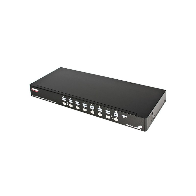 StarTech.com  16 Port 1U Rack Mount USB PS/2 KVM Switch with OSD