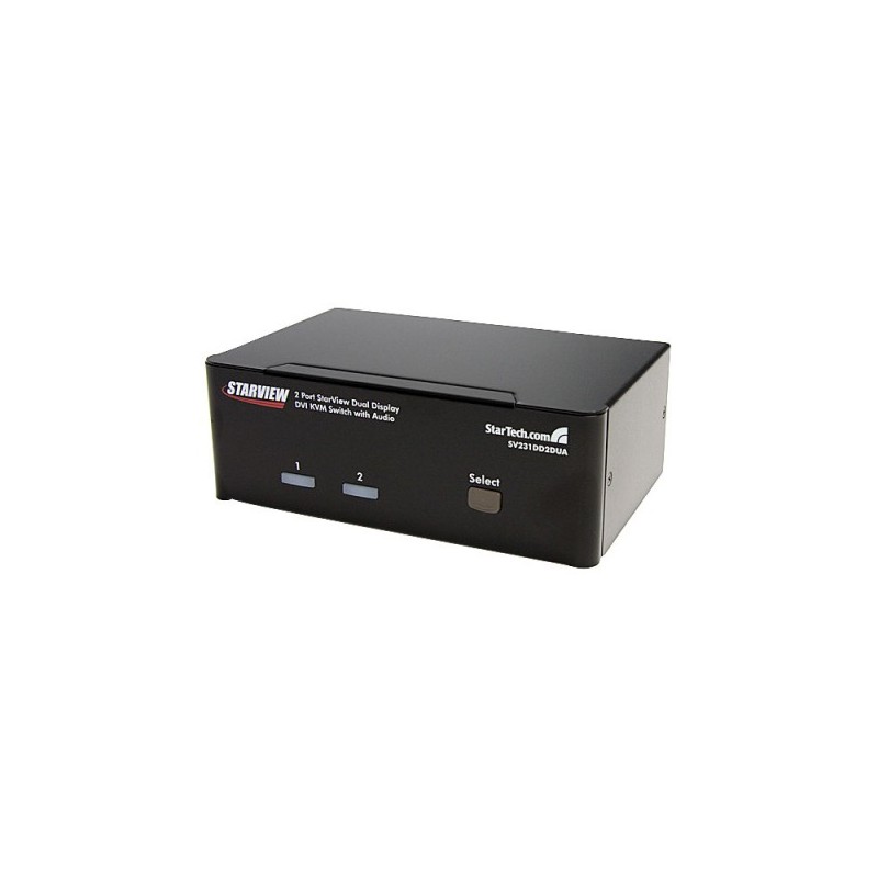 StarTech.com  2 Port Dual DVI USB KVM Switch with Audio &amp;amp; USB 2.0 Hub