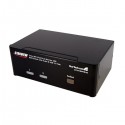 StarTech.com  2 Port DVI VGA Dual Monitor KVM Switch USB with Audio &amp;amp; USB 2.0 Hub