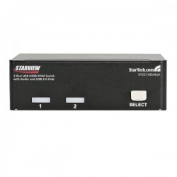 StarTech.com  2 Port USB HDMI KVM Switch with Audio and USB 2.0 Hub