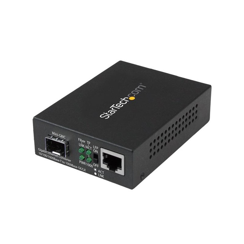StarTech.com Gigabit Ethernet Fiber Media Converter with Open SFP Slot | StarTech.com Media Converters