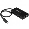 StarTech.com 3-Port USB 3.0 Hub plus Gigabit Ethernet - USB-C - Includes Power Adapter | StarTech.com Network Cards & Adapters