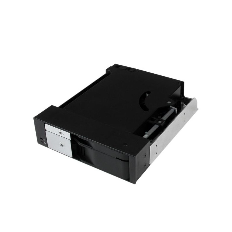 StarTech.com Dual Bay 5.25" Trayless Hot Swap Mobile Rack Backplane for 2.5" and 3.5" SATA/SAS HDD or SSD with Fan | StarTech.co