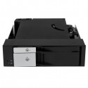 StarTech.com Dual Bay 5.25" Trayless Hot Swap Mobile Rack Backplane for 2.5" and 3.5" SATA/SAS HDD or SSD with Fan | StarTech.co