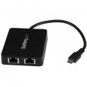 StarTech.com USB-C to Dual Gigabit Ethernet Adapter with USB (Type-A) Port | StarTech.com Network Cards & Adapters