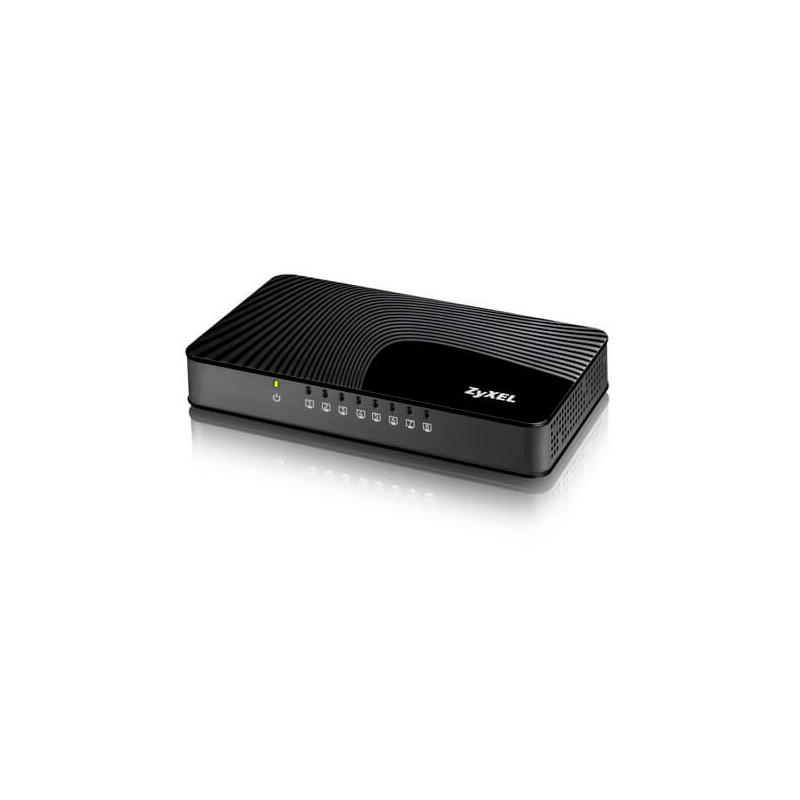ZyXEL GS-108S v2 Unmanaged Gigabit Ethernet (10/100/1000) Black