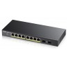 ZyXEL GS1900-10HP Managed L2 Gigabit Ethernet (10/100/1000) Power over Ethernet (PoE) Black