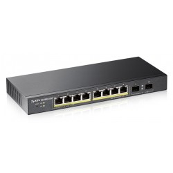 ZyXEL GS1900-10HP Managed L2 Gigabit Ethernet (10/100/1000) Power over Ethernet (PoE) Black