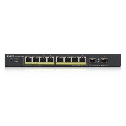 ZyXEL GS1900-10HP Managed L2 Gigabit Ethernet (10/100/1000) Power over Ethernet (PoE) Black
