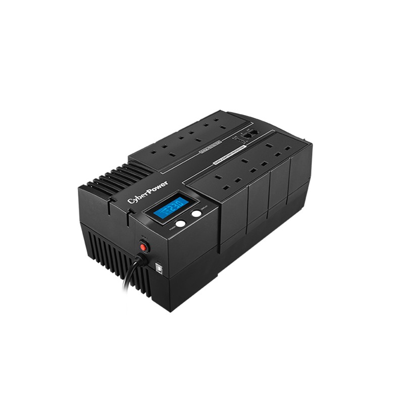 CyberPower BR700ELCD Line-Interactive 700VA 6AC outlet(s) Compact Black uninterruptible power supply (UPS)