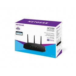 Netgear R6350 wireless router Dual-band (2.4 GHz / 5 GHz) Gigabit Ethernet Black