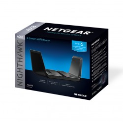 Netgear Nighthawk AX8 wireless router Dual-band (2.4 GHz / 5 GHz) Gigabit Ethernet Black
