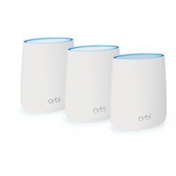Netgear Orbi AC2200 Tri-band WiFi wireless router Tri-band (2.4 GHz / 5 GHz / 5 GHz) Gigabit Ethernet White