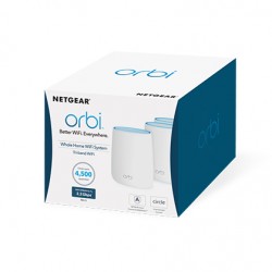 Netgear Orbi AC2200 Tri-band WiFi wireless router Tri-band (2.4 GHz / 5 GHz / 5 GHz) Gigabit Ethernet White