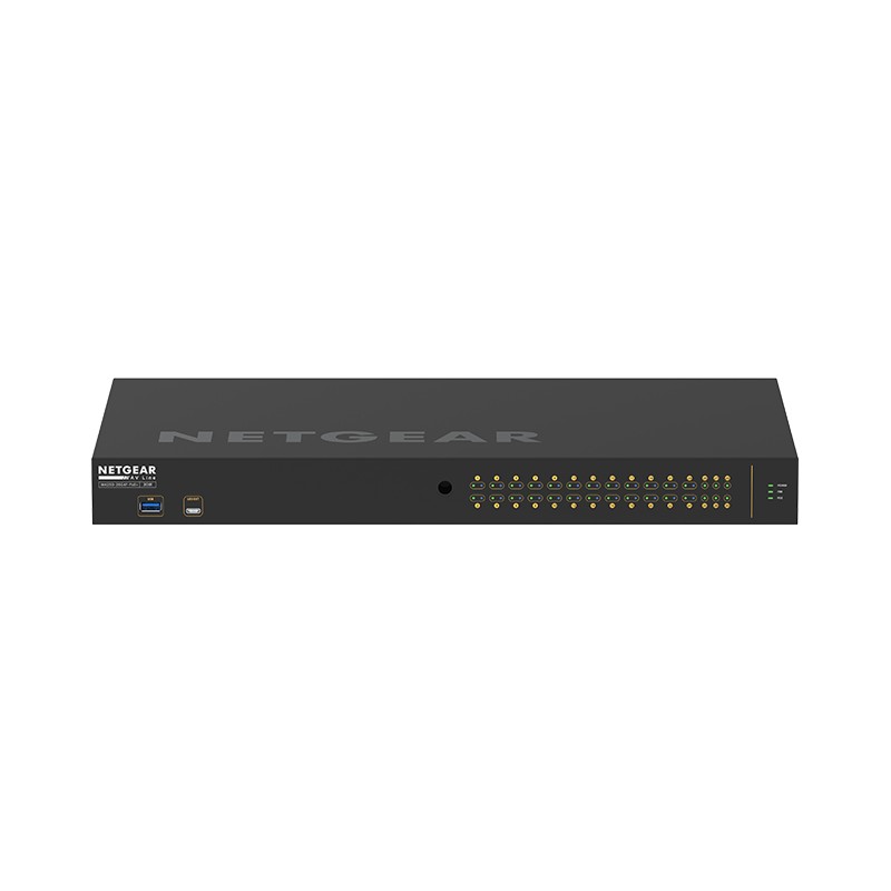 Netgear GSM4230P-100EUS network switch Managed Gigabit Ethernet (10/100/1000) Power over Ethernet (PoE) 1U Black