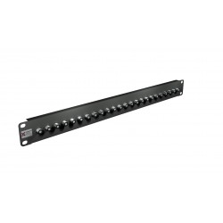 24 Port Unloaded F Coax Panel
