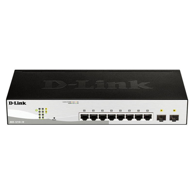 -Link D-Link 10-Port Gigabit Smart Managed Switch with 2 SFP ports
