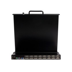 StarTech 1U 17" Rackmount LCD Console with Integrated 16 Port KVM Switch