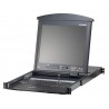 Aten KL1508AM 8-Port Cat 5 High-Density Dual Rail LCD KVM Switch